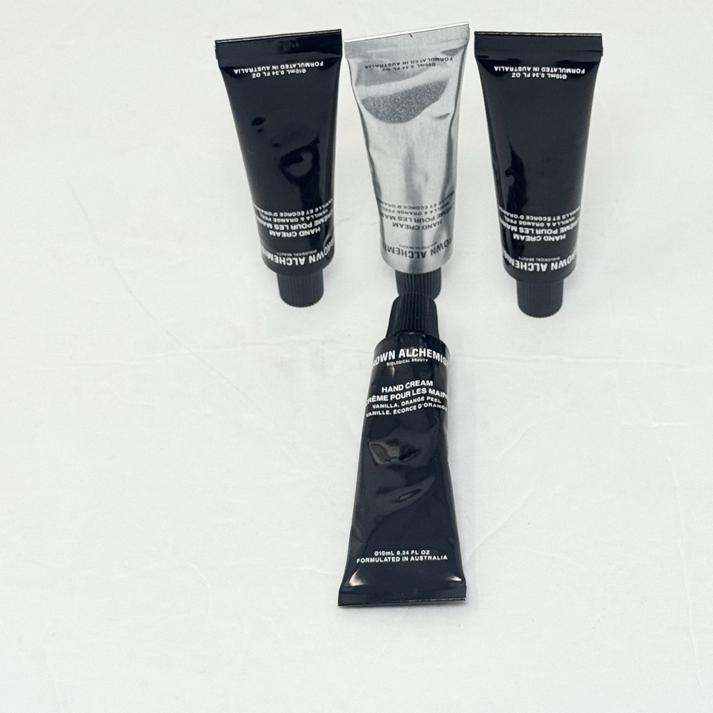 4x Grown Alchemist Hand Cream Vanilla & Orange Peel .34fl Oz Mini Travel Sealed